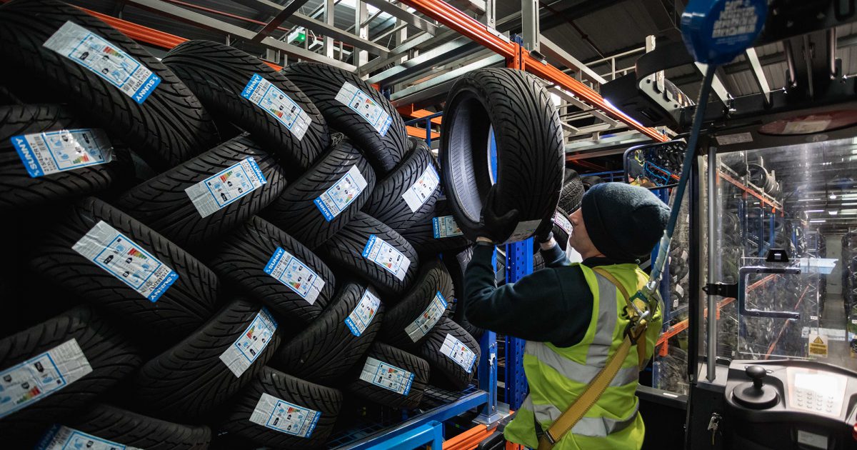 Stapleton's tyre warehouse